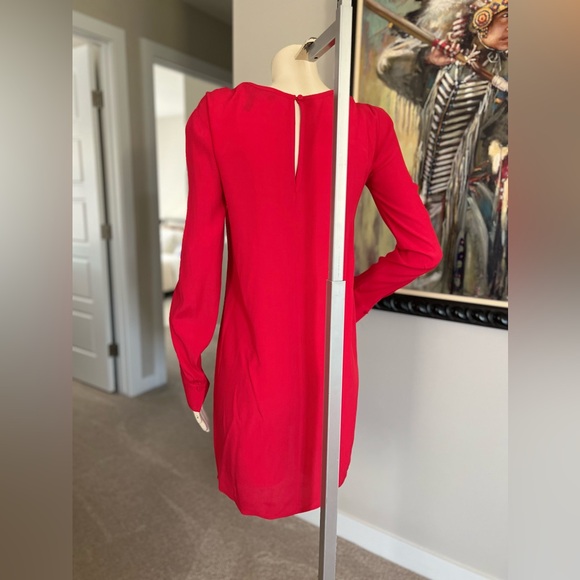 BCBGMaxAzria “Emmalise” Keyhole Shift Red Dress - Picture 8 of 11